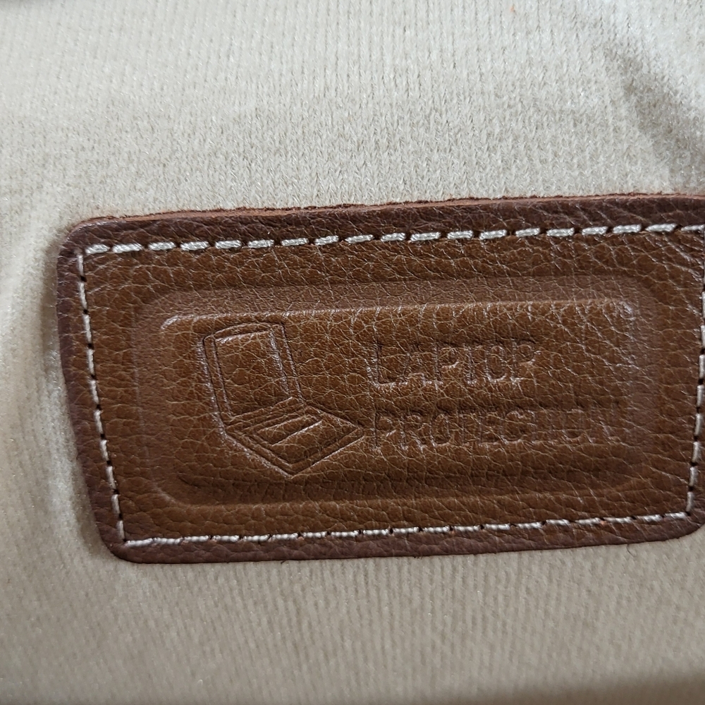 McKlein USA Kenwood 16" Leather Double Compartment Laptop Briefcase - Brown - Picture 11 of 16